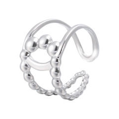 Modern Hollow Out STAINLESS STEEL ADJUSTABLE RINGS / Bague en acier inoxydable