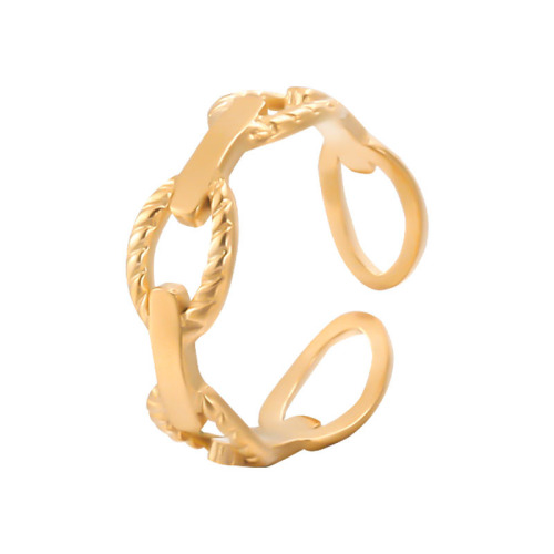 Trendy Chain Link Stainless Steel Adjustable ring / Bague réglable en acier inoxydable