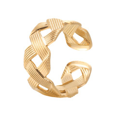 Simple Braided Chain STAINLESS STEEL OPENING RINGS / Bague en acier inoxydable