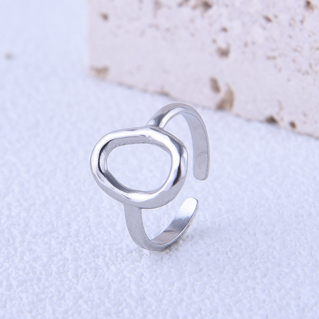PVD Coating Polishing Stainless Steel  Hollow Opening Ring