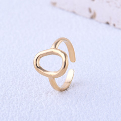 PVD Coating Polishing Stainless Steel  Hollow Opening Ring