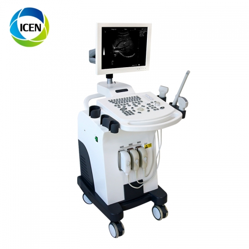 IN-A370 Hospital Ultrasound 15 Inch HD LCD Black And White Ultrasound Full Digital Trolley Ultrasound Scanner
