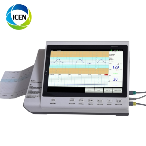 IN-C18 Cardiotocography Fetal Heart Rate Fetal Monitor CTG Machine with Twin Doppler