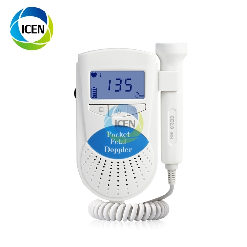 IN-FD100 ultrasonic equipment portatil medical grade pocket fetal doppler monitor