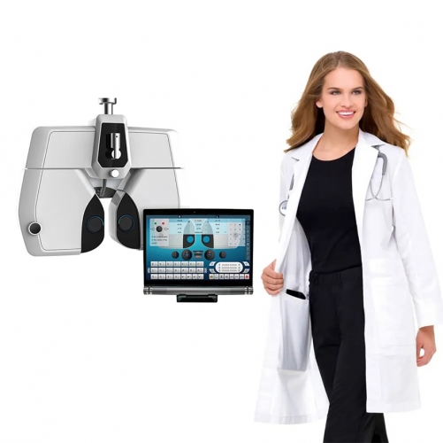 IN-DVT-1000 China Eye Examination Equipment Optical Digital Refractor Vision Tester,Portable Manual Ophthalmic Phoropter