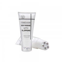 White Plastic 100ml Empty Cosmetic Tubes With 5 Steel Roller Ball