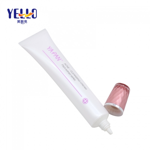 PE Plastic Empty Squeeze Cleansing Cream Tube With Long Nozzle 