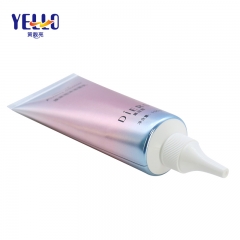100g Laminated Squeeze Empty Facial Cleanser Tube With Long Nozzle