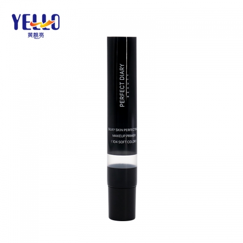 Custom Skincare Packaging Black Squeeze Plastic Tube With Needle Nozzle