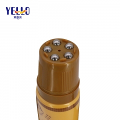 100ml Yellow Body Lotion Container Tube With Steel Roller Ball