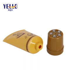 100ml Yellow Body Lotion Container Tube With Steel Roller Ball