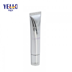 10ml Customized Silver Laminated Lip Glass Tubes / Empty Squeeze Tube