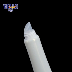 Skincare Packaging Plastic 0.5 oz 15ml Lip Balm Tube With Gold Cap