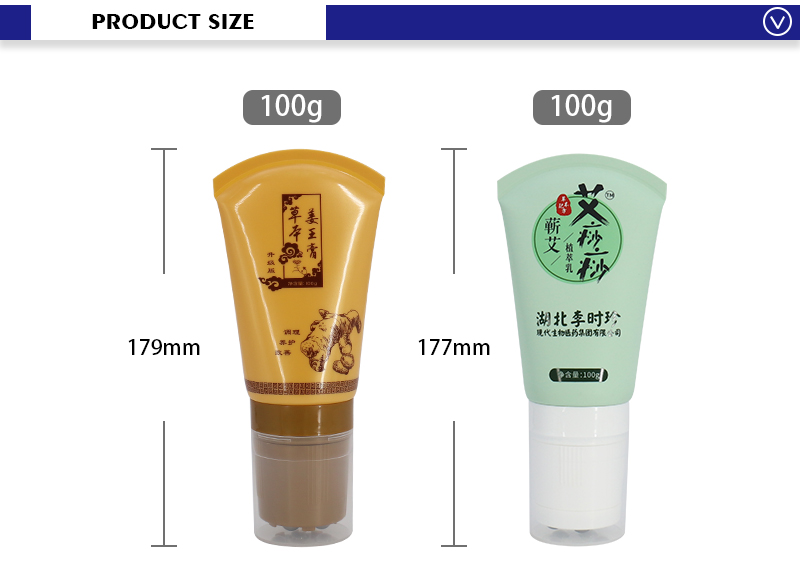Squeeze Plastic Body Cream Spa Massage Tube With Roller Ball