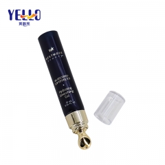 Mini Skincare Eye Massage Lotion Tube 10ml With Golden Zinc Alloy Applictor