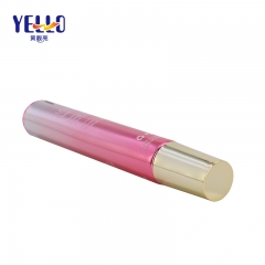 High End Pink Plastic Squeeze Eye Cream Tube With Massage Applicator