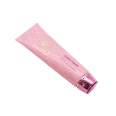 Customize Pink Body Moisturizing Lotion Packaging Tubes With Acrylic Cap