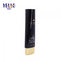 Oval Black Plastic 200ml Cosmetic Lotion Tube For Shampoo