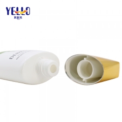 250ml Refillable Lotion Shampoo Tube Packaging With Gold Screw Cap