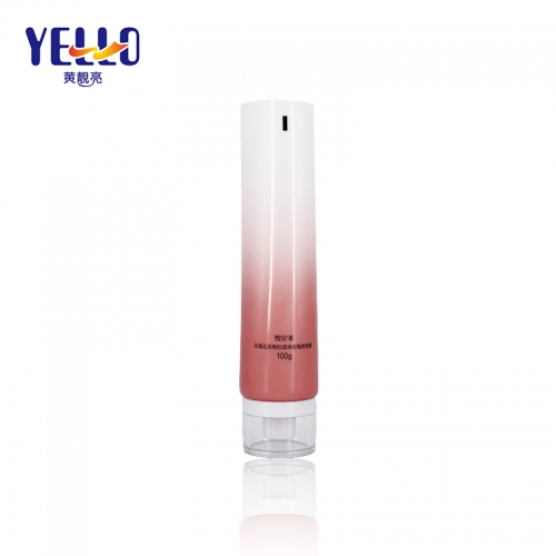 100g 120g Round Face Cream Cleanser Cosmetic Squeeze Tubes With Gradient Color