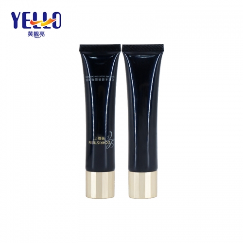 Wholesale Black Cosmetic Tube 20ml With Golden Double Wall Cap