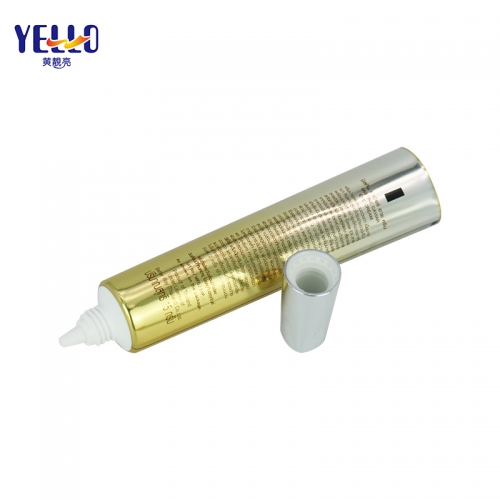 Luxury Gold Eye Cream Tubes, ABL Nozzle Cosmetic Packaging Tube