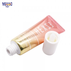 Fancy Laminated Pink 50ml Airless Pump Cosmetic Tube For Sunscreen