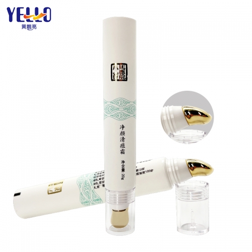 Massage Applicator White Empty Plastic Cosmetic Squeeze Tube 20ml