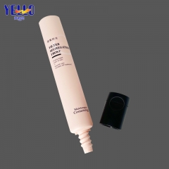 Pink Eye Cream Tube Container 1 OZ For Cosmetics With Black Flip Cap