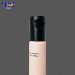 Pink Eye Cream Tube Container 1 OZ For Cosmetics With Black Flip Cap