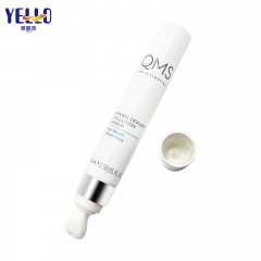 Silver Top Cosmetic Squeeze Eye Cream Tubes With Ceramic Applicator