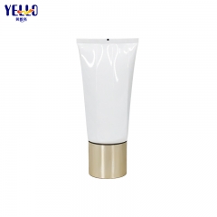 4 OZ 120ml Unique Empty Lotion Tubes With Gold Cap For Cosmetics
