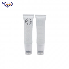Frosted Translucent Empty Cosmetic Squeeze Tube With Single Roller Ball