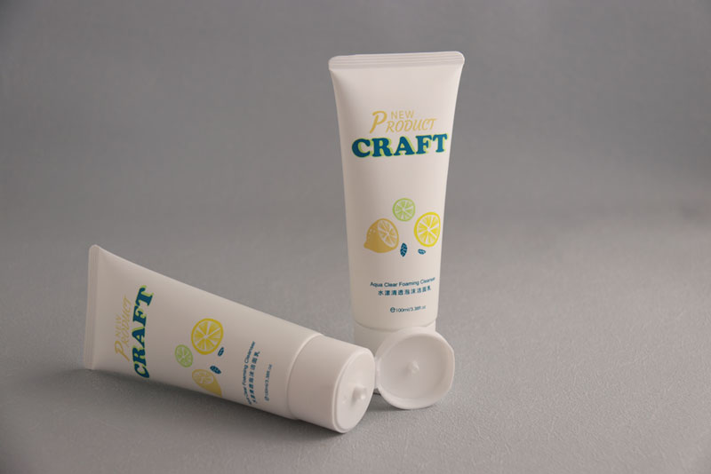100ml White Cream Lotion Tubes With Reverse UV Process