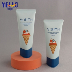 Cute Triangle Empty Soft Cosmetic Squeeze Tubes Matte Blue For Cream