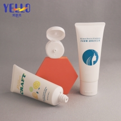 100ml White Face Wash Cream Lotion Tubes With Reverse UV Process