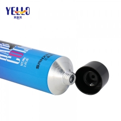 Custom Aluminium Cosmetic Collapsible Squeeze Tubes With Screw Cap