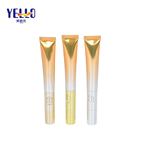20 ml Cosmetic Packaging Golden Tube With Electric Massage Applicator