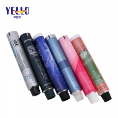 Custom Aluminium Cosmetic Collapsible Squeeze Tubes With Screw Cap