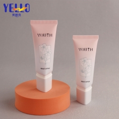 40ml 1.41OZ Pink Triangular Cosmetic Cream Tubes Packaging With Nozzle