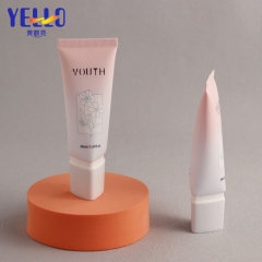 40ml 1.41OZ Pink Triangular Cosmetic Cream Tubes Packaging With Nozzle