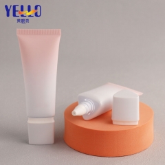 40ml 1.41OZ Pink Triangular Cosmetic Cream Tubes Packaging With Nozzle