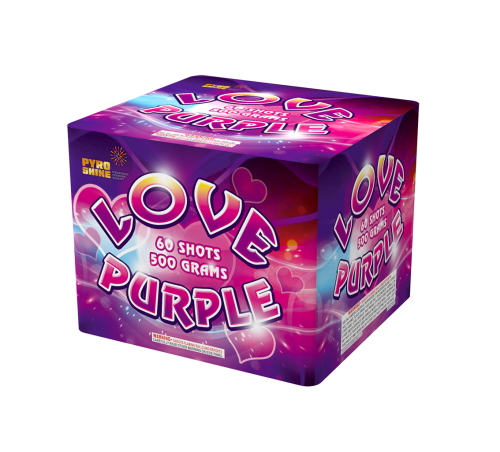 P-530 Sqaure shape 30 shots Cake Love Purple