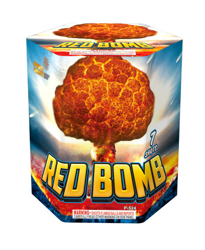 P-524 Hexagon shpae 7 shots Cake Red Bomb