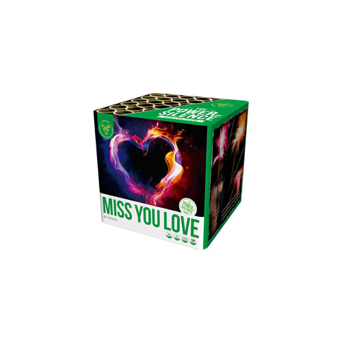 G-9005 Green line fireworks cake 36 shots F2 Miss You Love