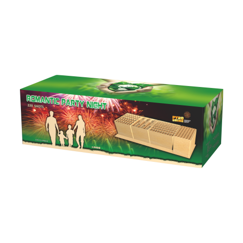 220S-F2-CPB8048 Power of silence green line compound fireworks 220 shots CE APPROVED