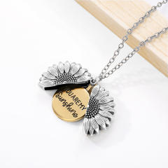 You Are My Sunshine Sunflower Necklaces