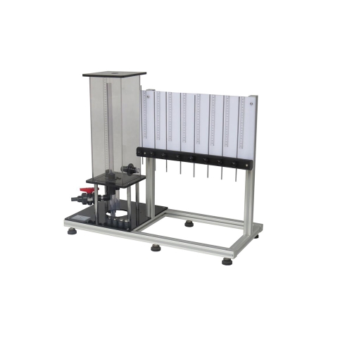 Flux horizontal à partir d'un réservoir équipement éducatif équipement pédagogique à lit profond filtre fluide mécanique équipement de laboratoire