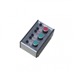 Caixa com três botões de pressão Equipamento de treinamento vocacional Equipamento de laboratório elétrico Equipamento de laboratório