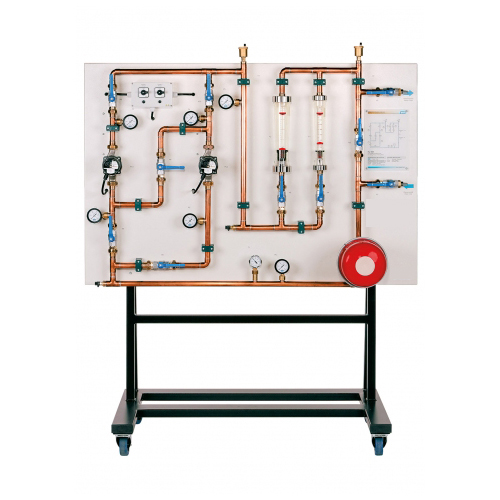 Painel de treinamento de bombas circulantes Equipamento didático de ensino Equipamento de transferência térmica Equipamento didático